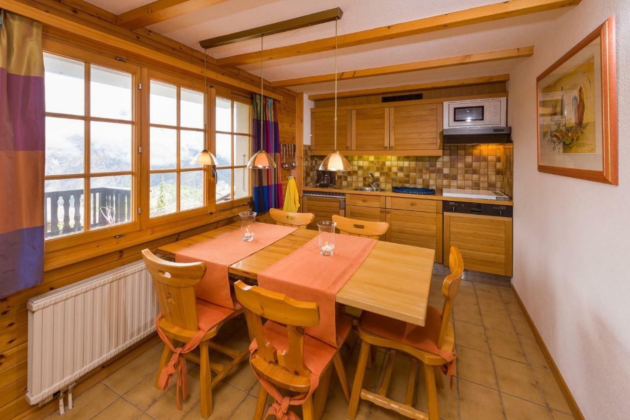 Apartment Schinkenheim "Bei Fuchs & Hase" Grächen Buitenkant foto