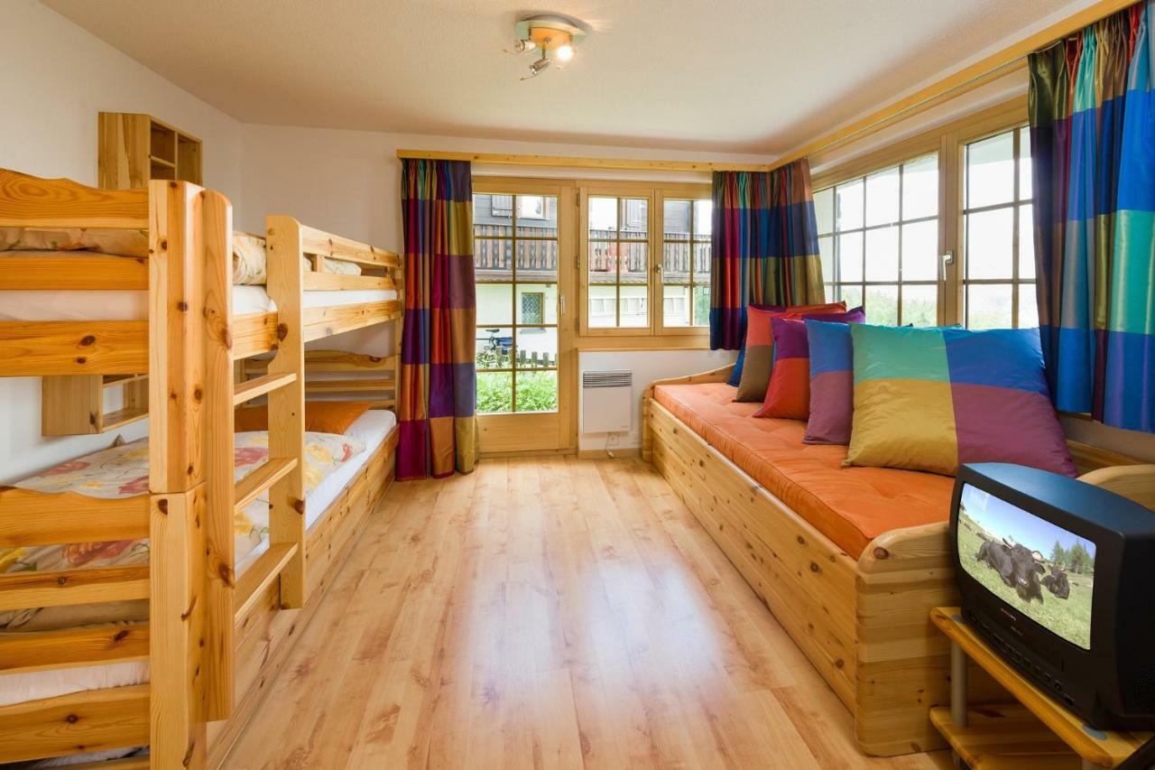 Apartment Schinkenheim "Bei Fuchs & Hase" Grächen Buitenkant foto